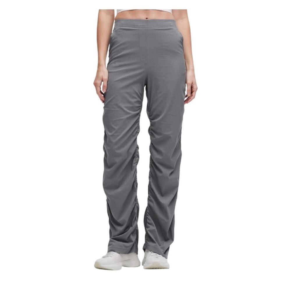 Lululemon Dance Studio Slim Fit HR Flared Pants Women Size Small Solar Gray